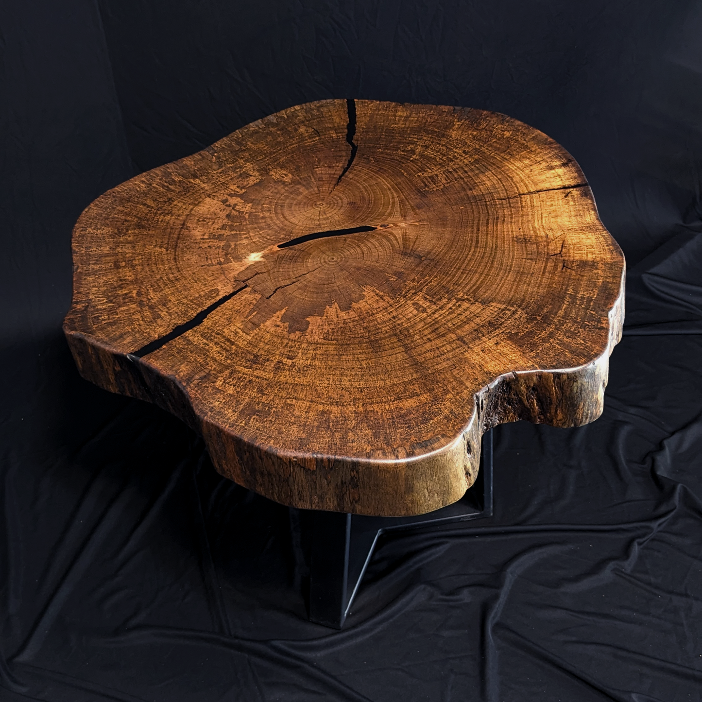 Onyx Rivulet - Wooden Cookie Table