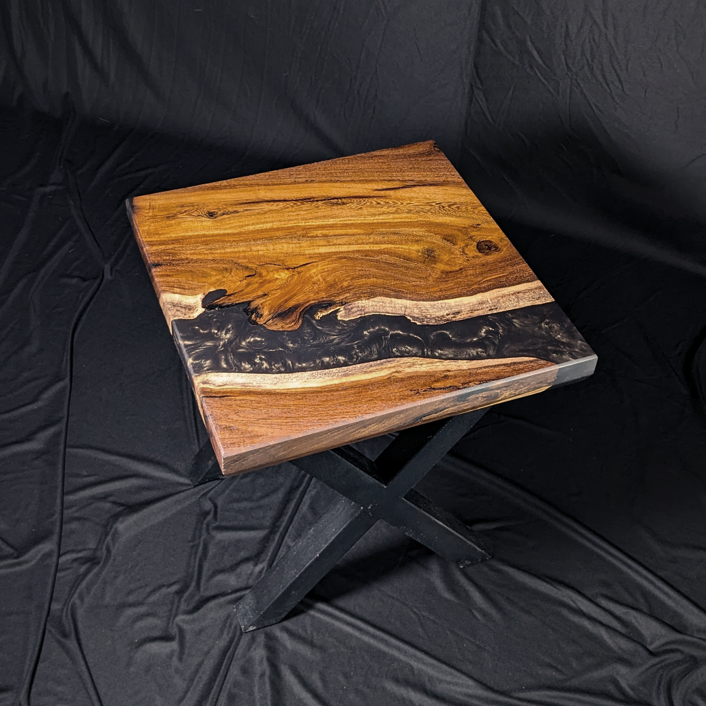 Sable Abyss - River Resin End Table