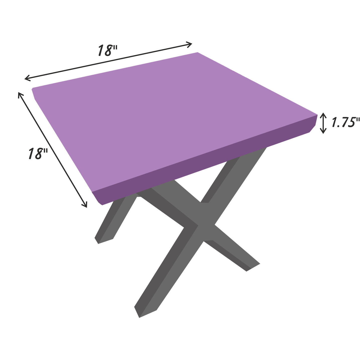 Lilac Illusion - Resin End Table