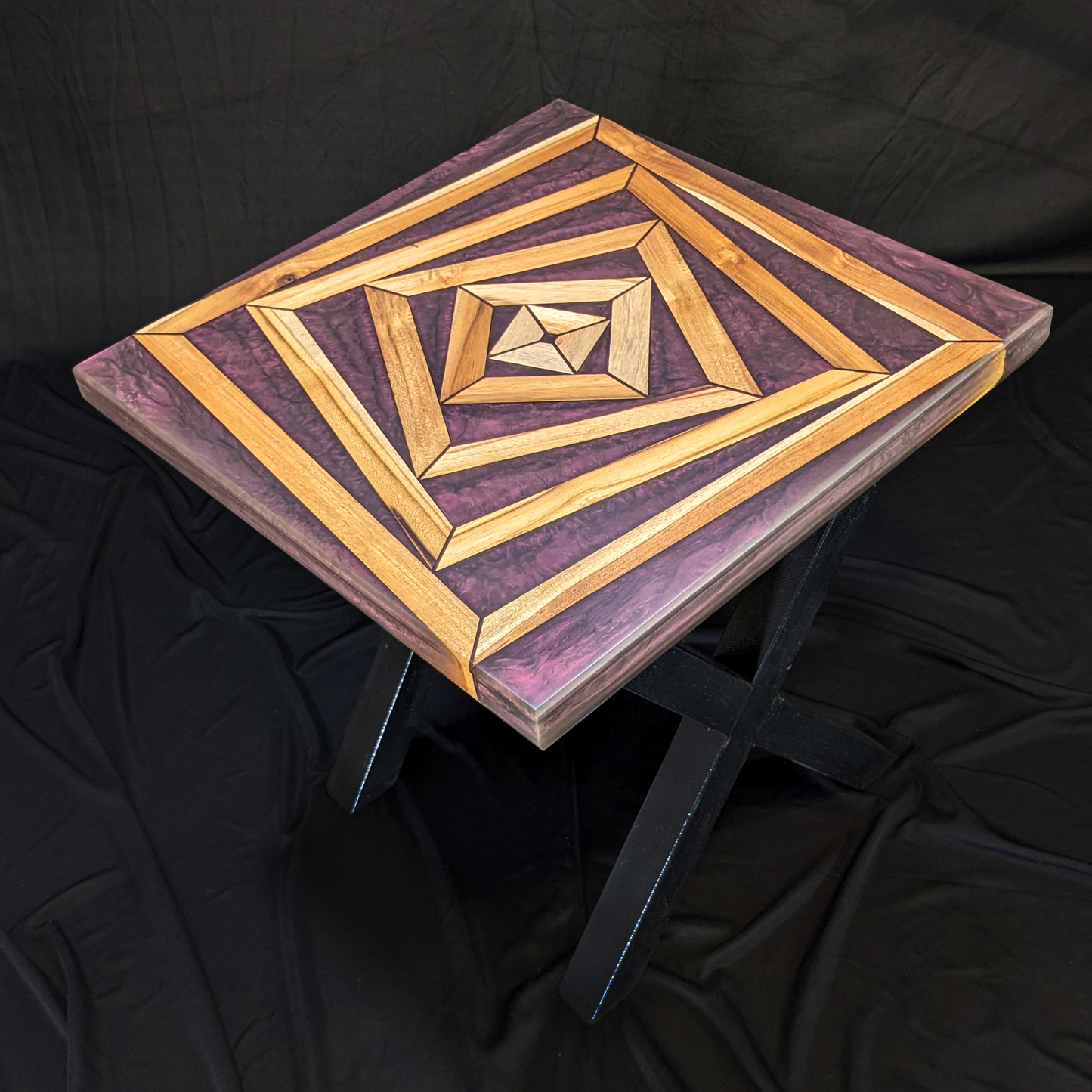 Lilac Illusion - Resin End Table